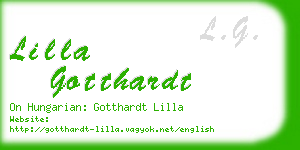 lilla gotthardt business card